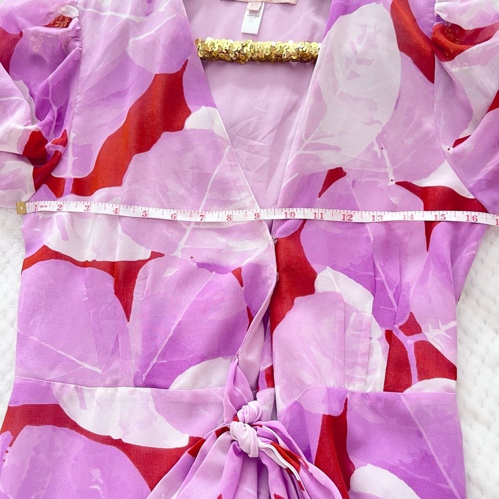 Anthropologie Hutch Geo Wrap Maxi Dress Bohemian Flowy - Picture 7 of 10